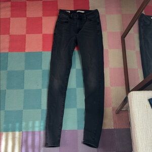 Levi's 729 High Rise Dark Wash Women's Skinny Jeans